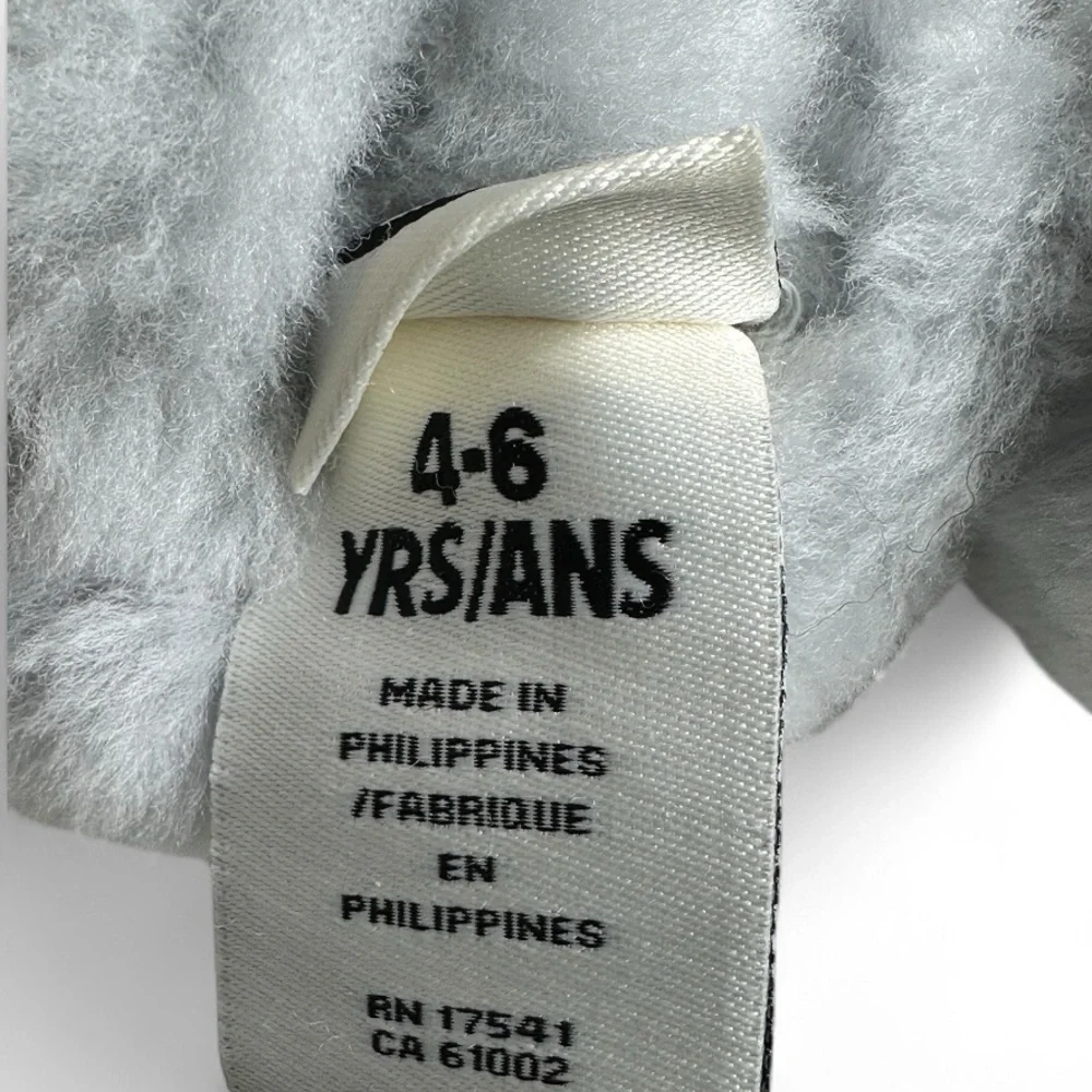 UGG Kids Light Gray Fleece-Lined Mittens
